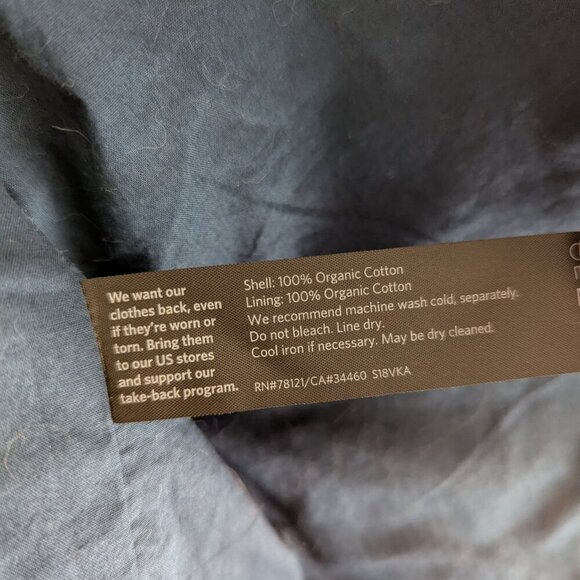 Eileen Hand-Printed Indigo Organic Cotton Jacket - Picture 7 of 8